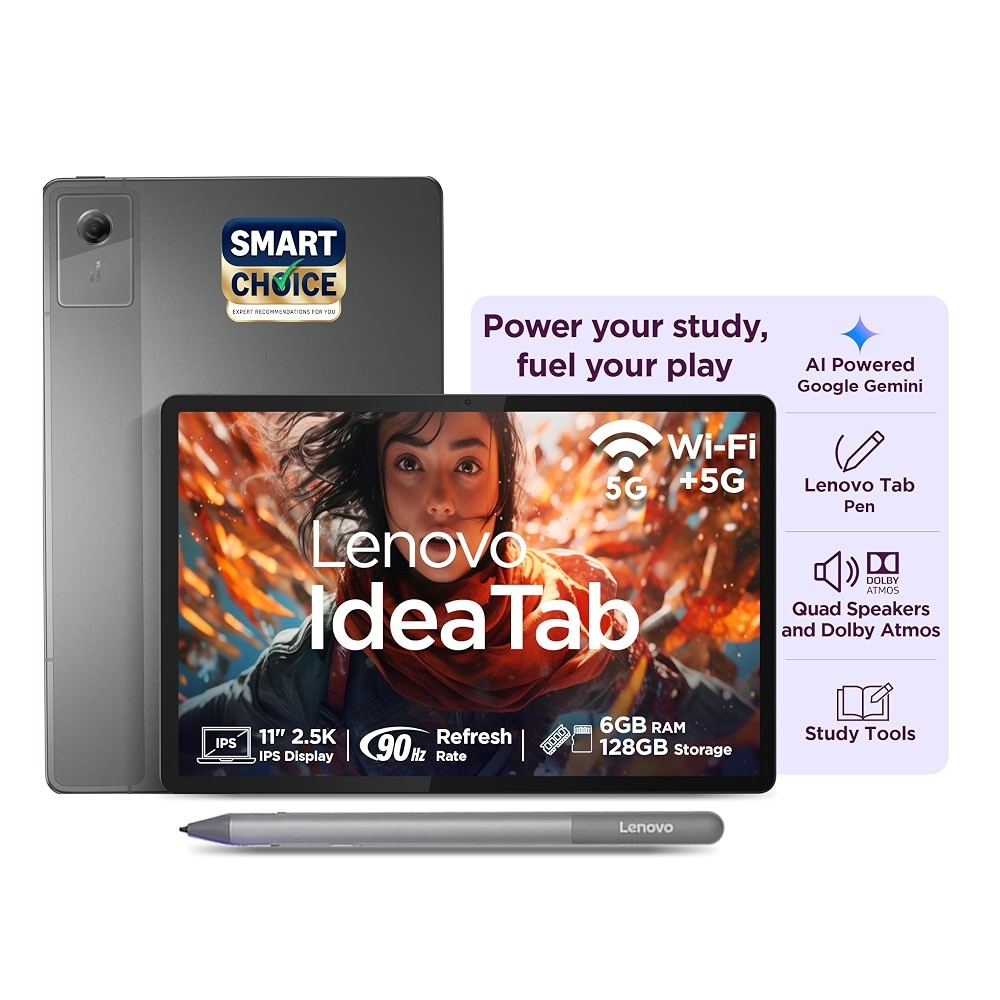 Lenovo Idea Tab 11-inch 2794 cm 8GB RAM 256GB Wi-Fi 5G Pen Luna Grey ZAFM0706IN