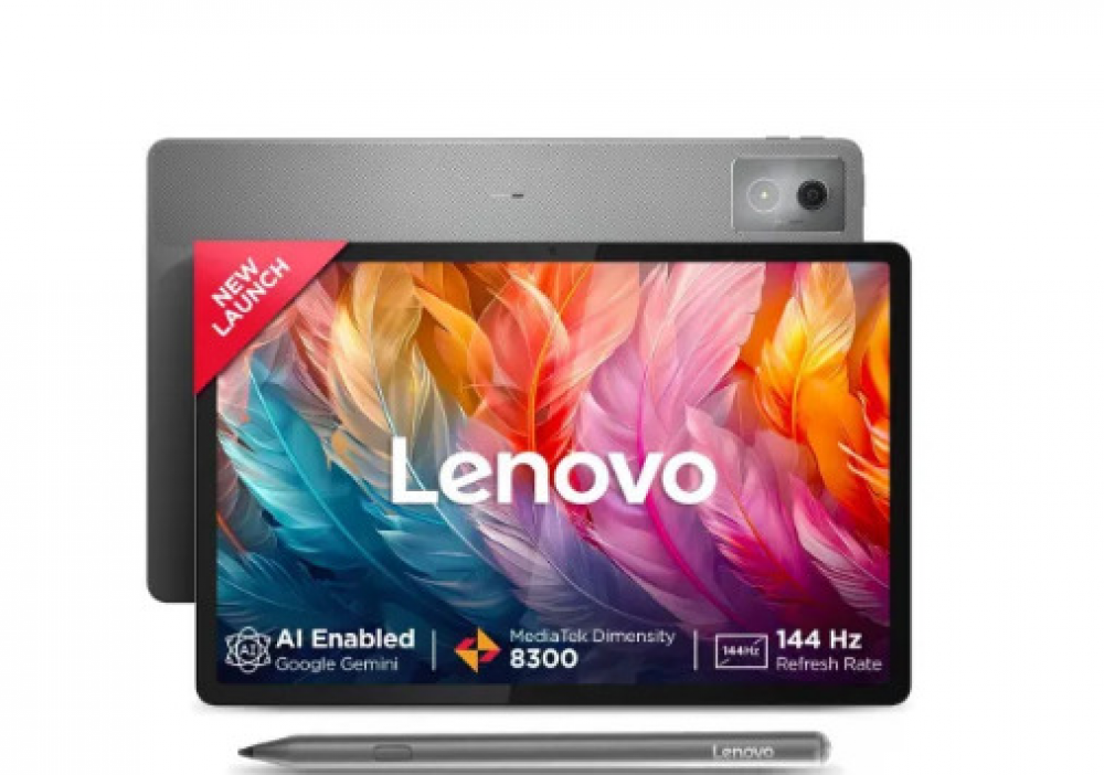 Image of Lenovo Idea Tab Pro with Pen Plus 12.7 Inch (32.25 cm) 3K Touch Display/ MediaTek Dimensity 8300/ 12GB RAM + 256GB Storage/ 13MP AF Rear + 8MP FF Front Camera/ Android 14/ Quad JBL speakers/ Wi-Fi (Grey)