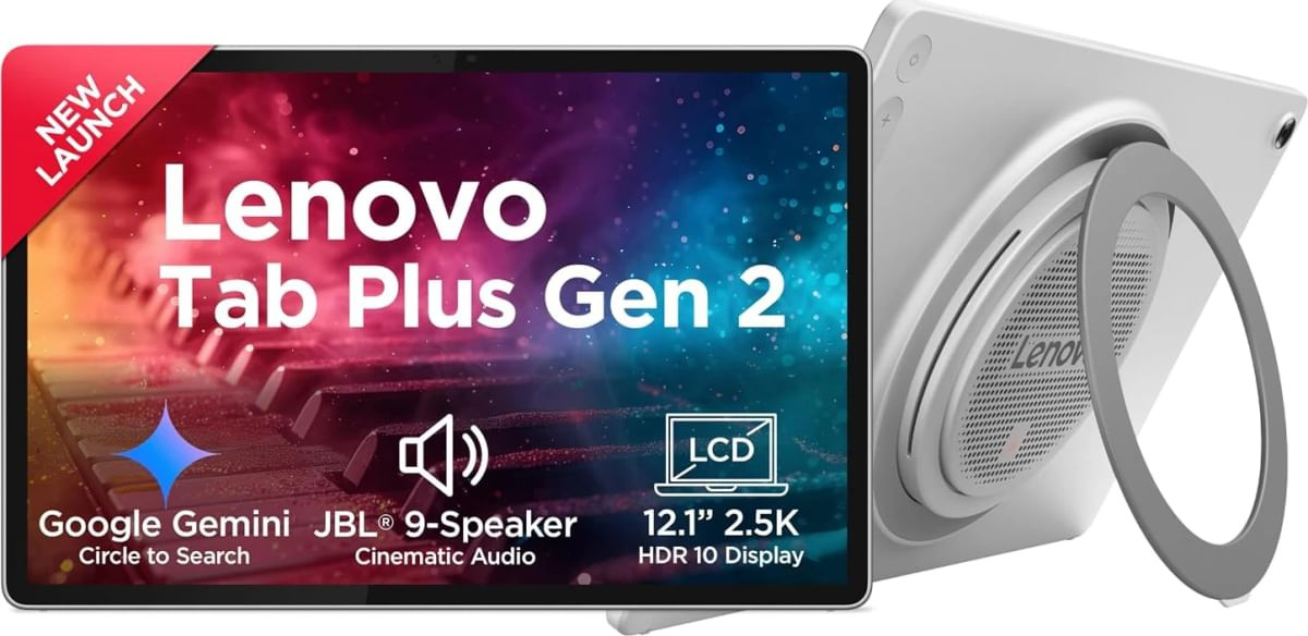 Lenovo Tab Plus Gen 2 121-inch 3073 cm 8GB RAM 256GB Wi-Fi Clear Case Celestial White ZAHT0000IN