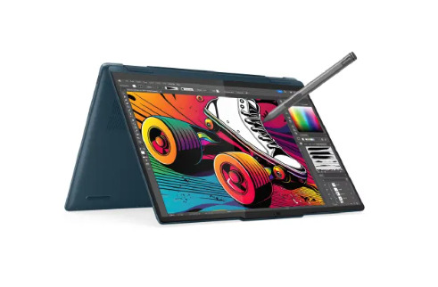 Lenovo Yoga 7 2-in-1 14IML9 Laptop Intel Core Ultra 5 125H 16GB LPDDR5x RAM 512GB SSD 14 Inch 3556 cm OLED 10-point Multi-touch Display Intel Arc Graphics Windows 11 MS-Office 83DJ00FTIN