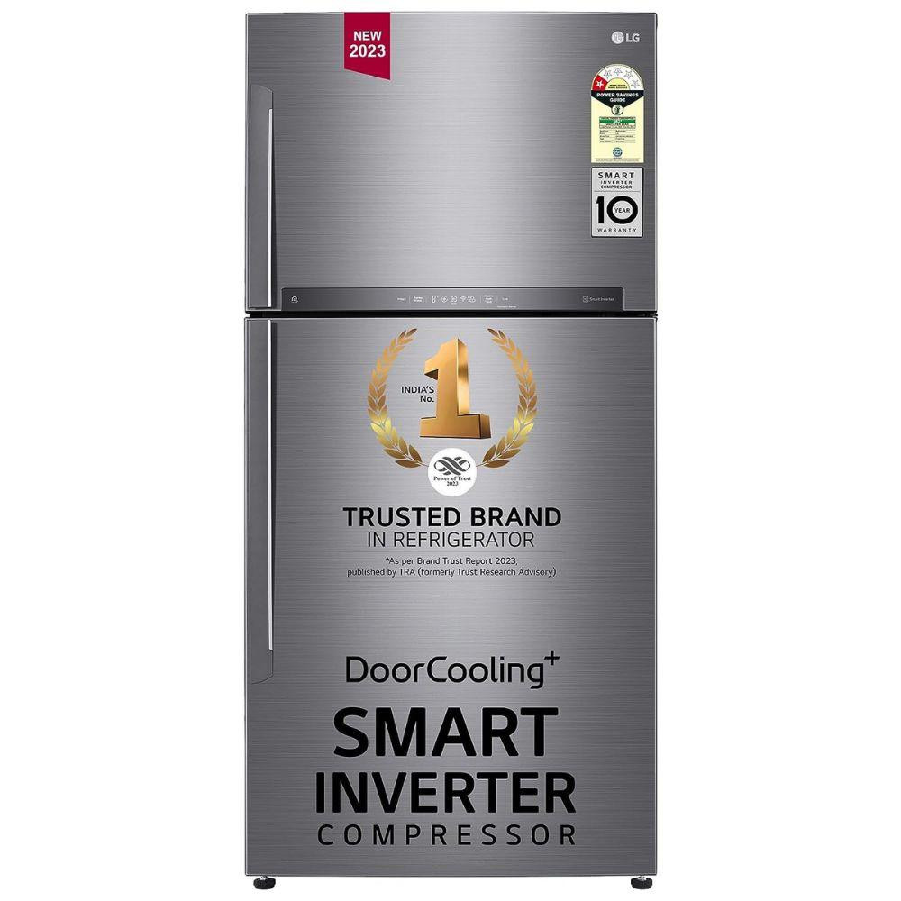 LG 592 Litres 1 Star Frost Free Double Door Refrigerator with Inverter Technology Deodorizer GRH812HLHM