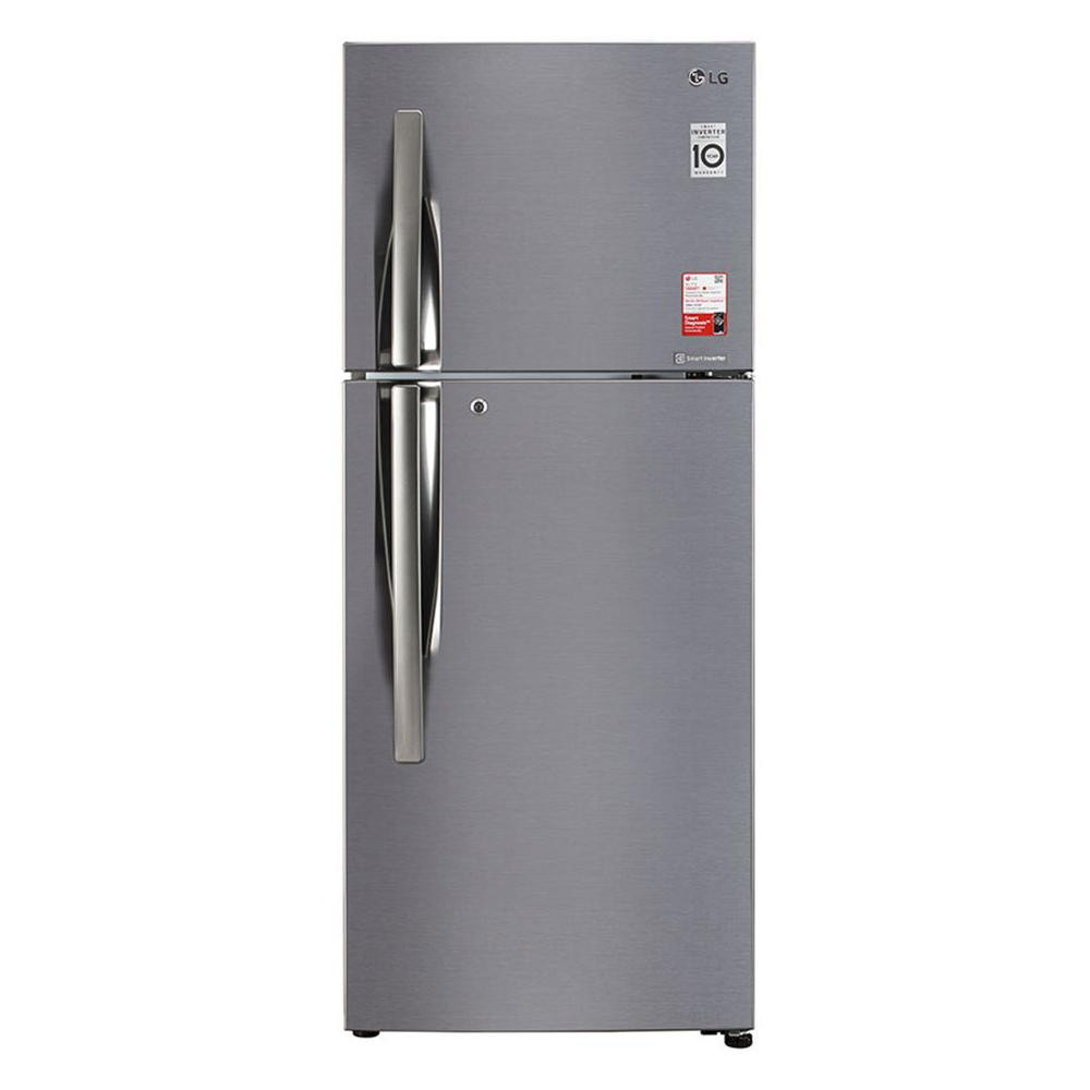 Image of LG Frost Free Double Door Inverter Refrigerator (260 Ltrs, 2 Star, GLS292RPZY Shiny Steel)