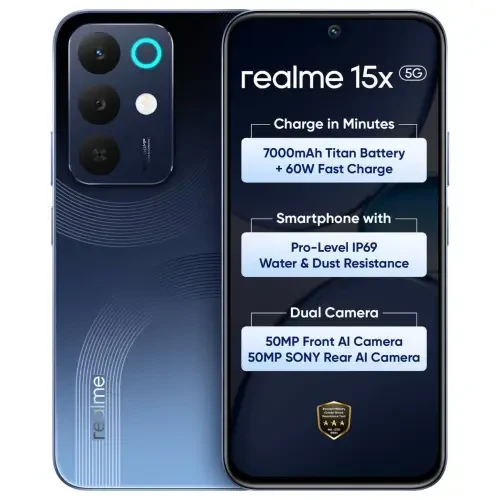 realme 15x 5G 8GB RAM 256GB Storage Marine Blue