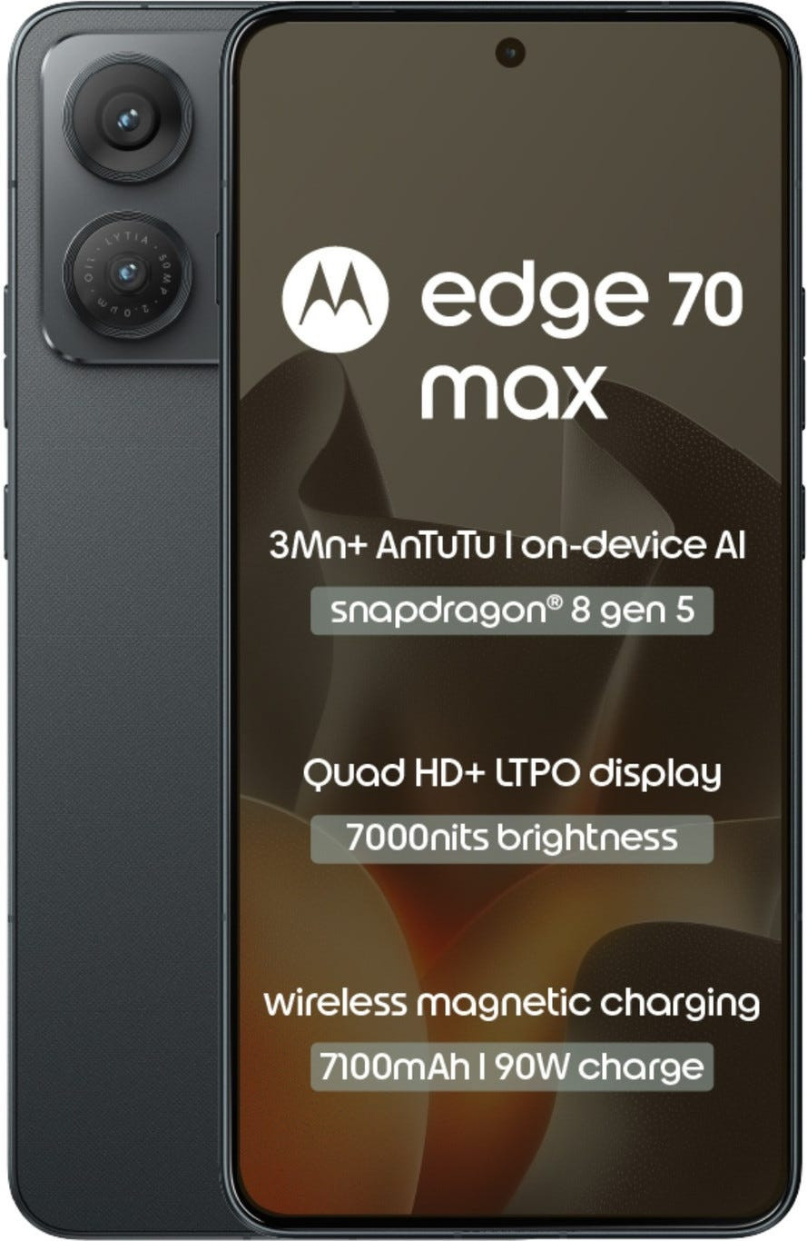 Motorola Edge 70 Max 5G Pantone Dark Shadow 8GB RAM 256GB