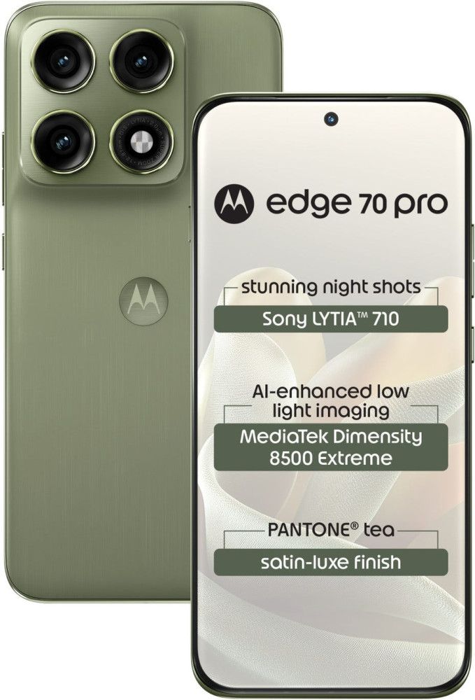 Image of Motorola Edge 70 Pro 5G (Pro Tea, 12GB RAM, 256GB)