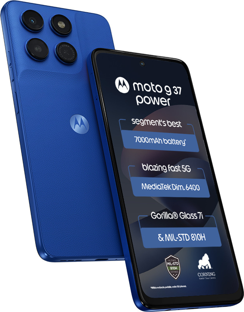 Motorola Moto G37 Power 5G 4GB RAM 128GB Storage - Nautical Blue