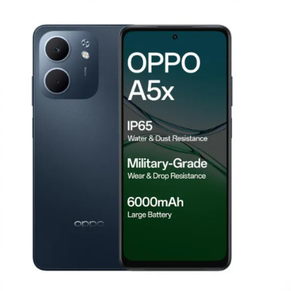 Image of OPPO A5x 5G (6GB RAM, 128GB Storage) Midnight Blue