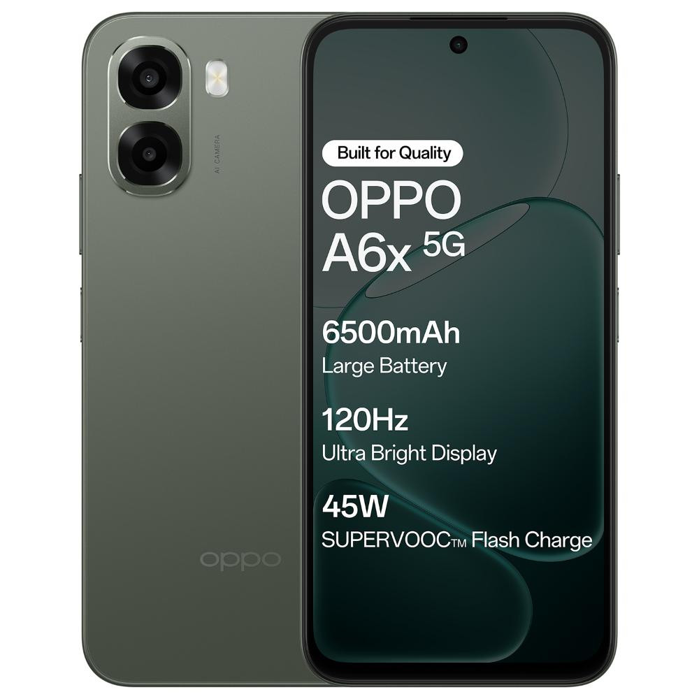 OPPO A6x 5G 4GB RAM 128GB Storage - Olive Green