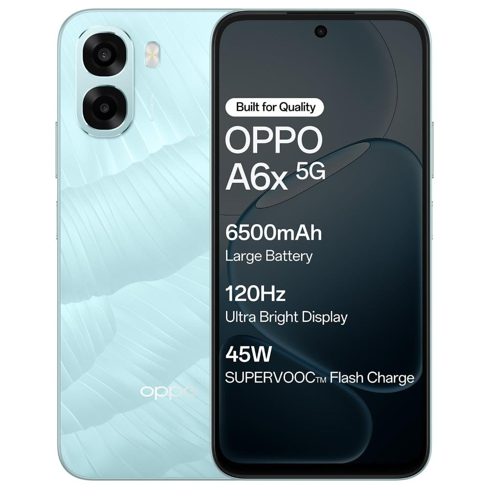Image of OPPO A6x 5G (6GB RAM, 128GB Storage) - Ice Blue