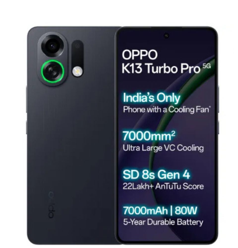 Image of Oppo K13 Turbo Pro 5G (8GB RAM / 256GB Storage) Midnight Maverick