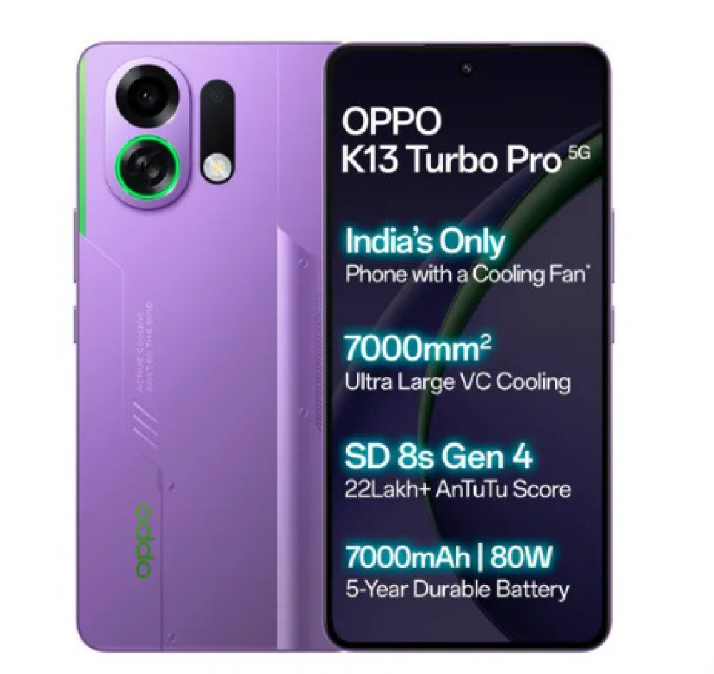 Image of Oppo K13 Turbo Pro 5G (8GB RAM / 256GB Storage) Purple Phantom