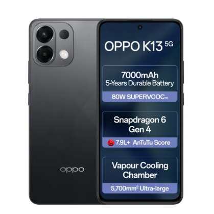 Oppo Mobile K13 5G 8GB RAM 256GB Storage Prism Black