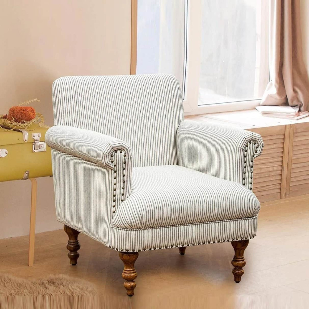 Image of Otto York Fabric Lounge Chair in White Color