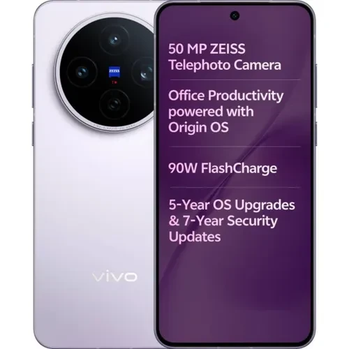 vivo X200T 12GB RAM 512GB Storage Dimensity 9400 6200mAh Battery IP68 IP69 Water and Dust Resistance Seaside Lilac