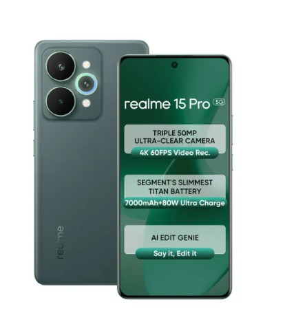 realme 15 Pro 5G 8GB RAM 128GB Storage Velvet Green