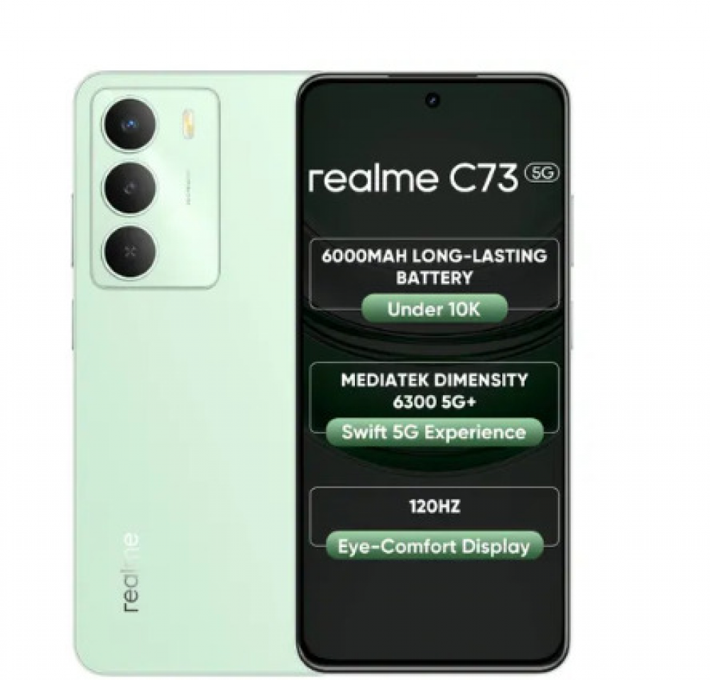 Image of realme C73 5G (4GB RAM, 128GB Storage) Jade Green