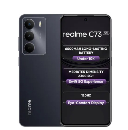 realme C73 5G 4GB RAM 128GB Storage Onyx Black