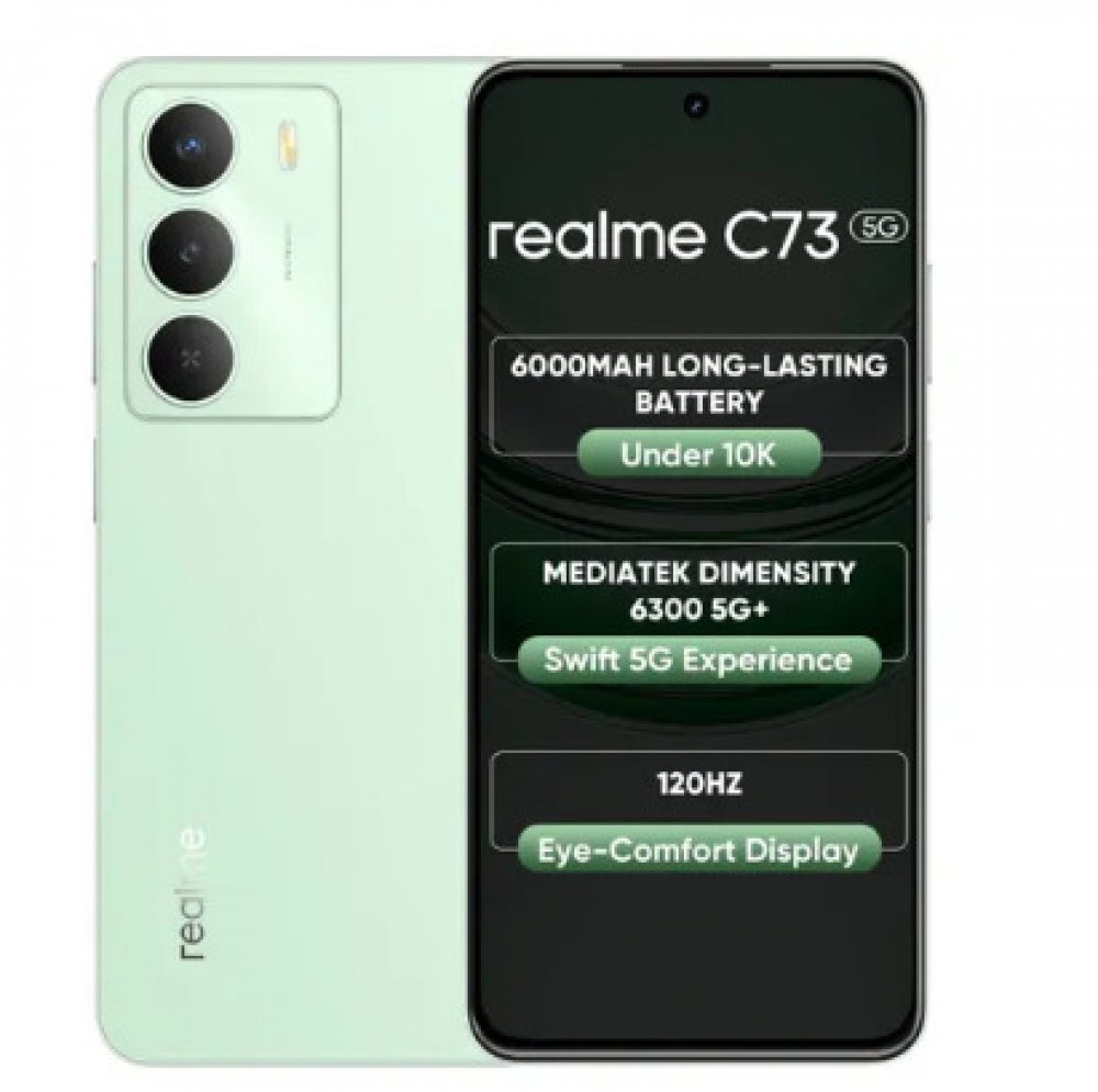 Image of realme C73 5G (4GB RAM, 64GB Storage) Jade Green