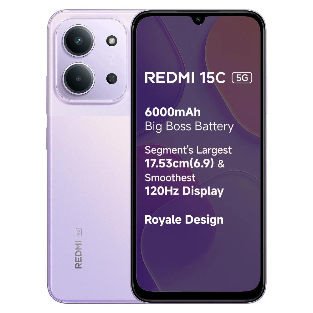 Image of Redmi 15C 5G (6GB RAM, 128GB Storage) - Dusk Purple