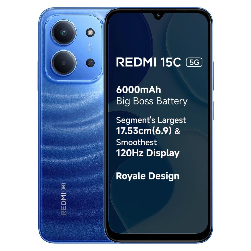 Image of Redmi 15C 5G (6GB RAM, 128GB Storage) - Moonlight Blue