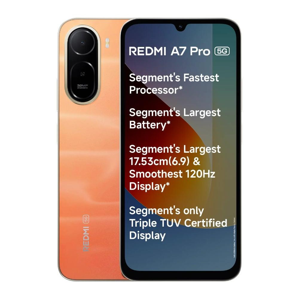 Image of Redmi A7 Pro 5G (4GB RAM, 64GB Storage) - Sunset Orange