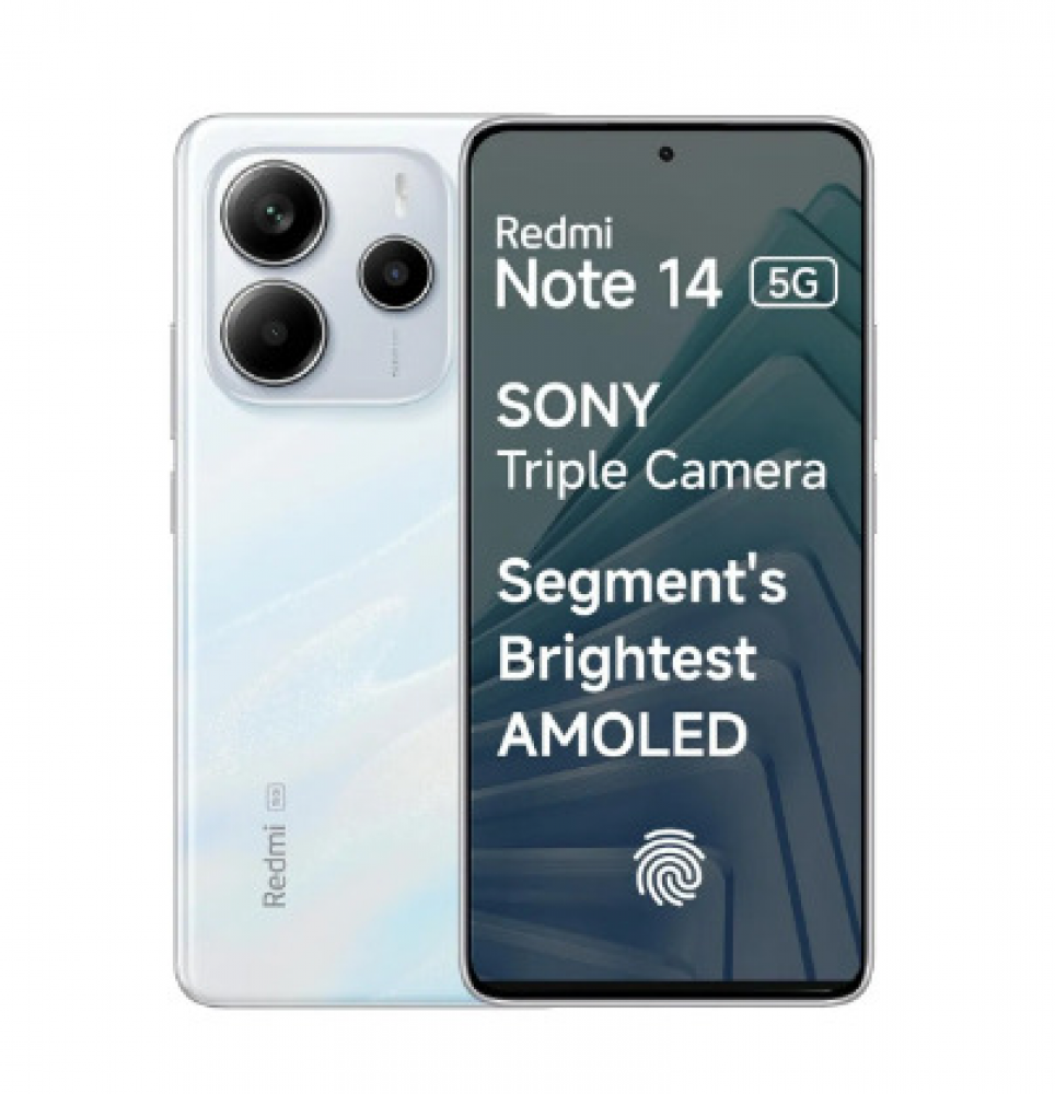 Image of Redmi Note 14 5G (6GB RAM, 128GB Storage) Mystique White