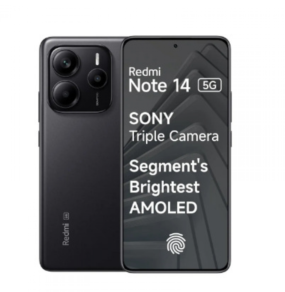 Image of Redmi Note 14 5G (6GB RAM, 128GB Storage) Titan Black