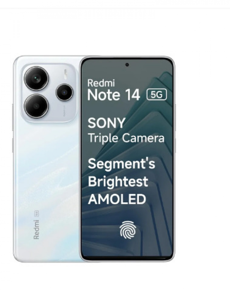 Image of Redmi Note 14 5G (8GB RAM, 128GB Storage) Mystique White