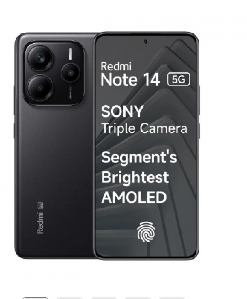 Image of Redmi Note 14 5G (8GB RAM, 128GB Storage) Titan Black