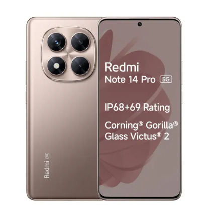 Redmi Note 14 Pro 5G 8GB RAM 128GB Storage Champagne Gold