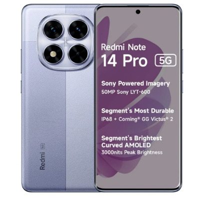 Redmi Note 14 Pro 5G 8GB RAM 128GB Storage Phantom Purple