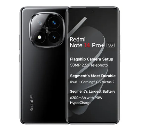 Redmi Note 14 Pro Plus 5G 12GB RAM 512GB Storage Titan Black