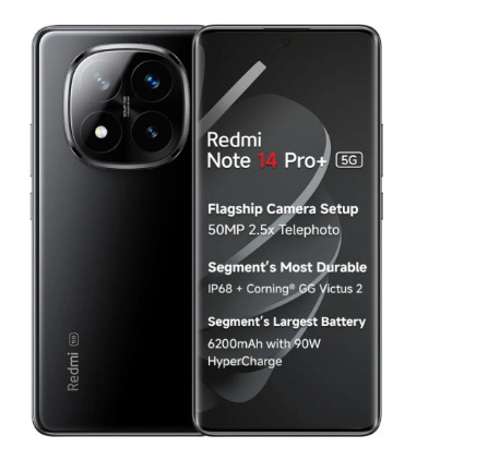 Redmi Note 14 Pro Plus 5G 8GB RAM 128GB Storage Titan Black