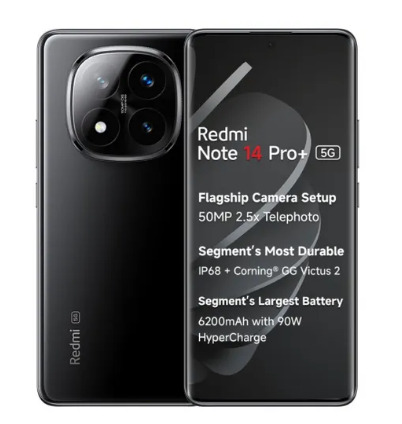 Redmi Note 14 Pro Plus 5G 8GB RAM 256GB Storage Titan Black