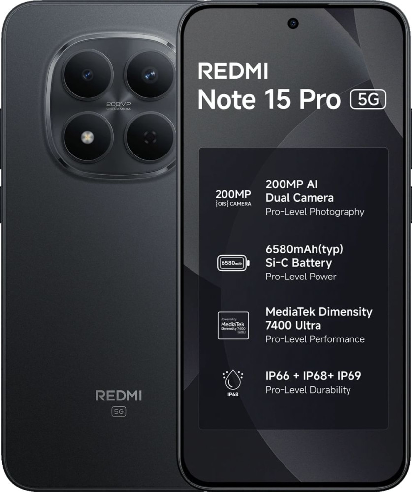 Image of Redmi Note 15 Pro 5G (8GB RAM, 128GB Storage) - Silver Ash