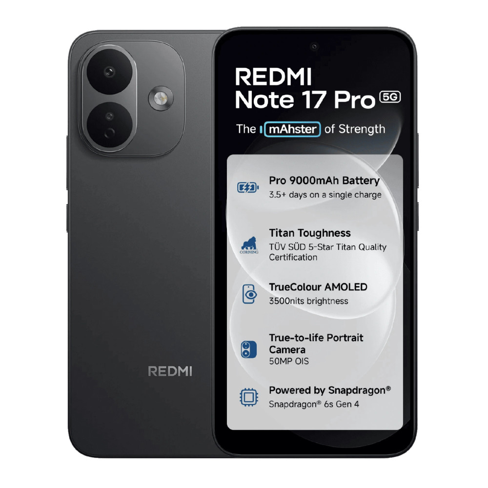 Image of Redmi Note 17 Pro 5G (Stealth Black, 8GB RAM, 128GB)