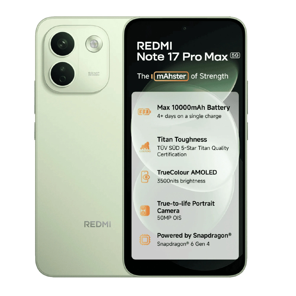 Image of Redmi Note 17 Pro Max 5G (Matcha Green, 8GB RAM, 256GB)