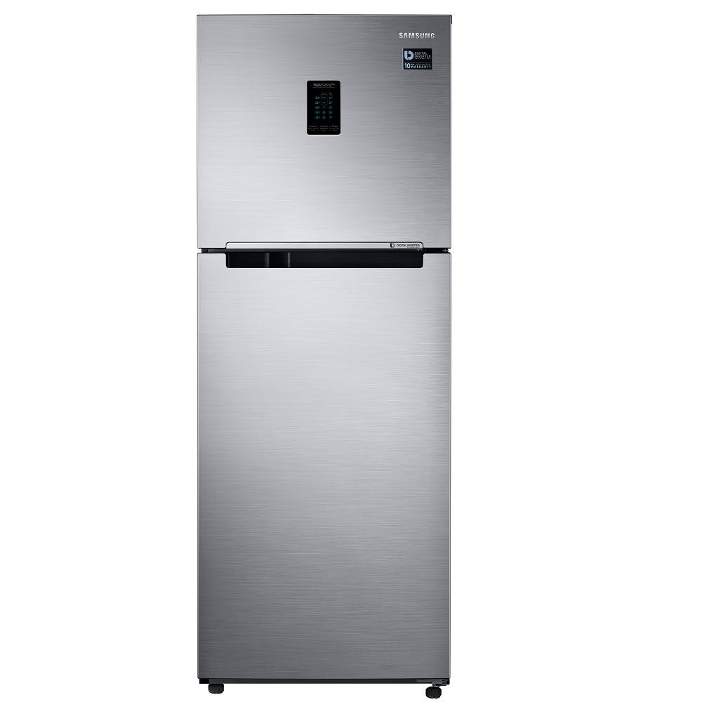 Image of Samsung 2 Star 236 Litres Frost Free Convertible Double Door Refrigerator with Smart Connect Inverter (Elegant Inox, RT28C3732S8/HL)