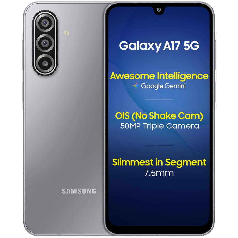 Image of Samsung Galaxy A17 5G (6GB RAM, 128GB Storage) - Grey