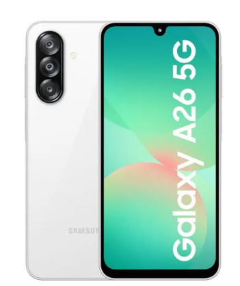 Samsung Galaxy A26 5G 6GB RAM 128GB Storage Awesome White