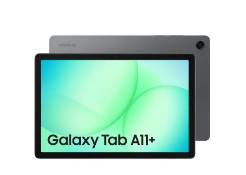Image of Samsung Galaxy Tab A11+ (27.82 cm) 11 Inch TFT Display/ Android 16/ 6GB RAM + 128GB Storage/ 8MP Rear + 5MP Front Camera/ 7040mAh Battery/ AI with Google Gemini/ Wi-Fi + Cellular (Gray)