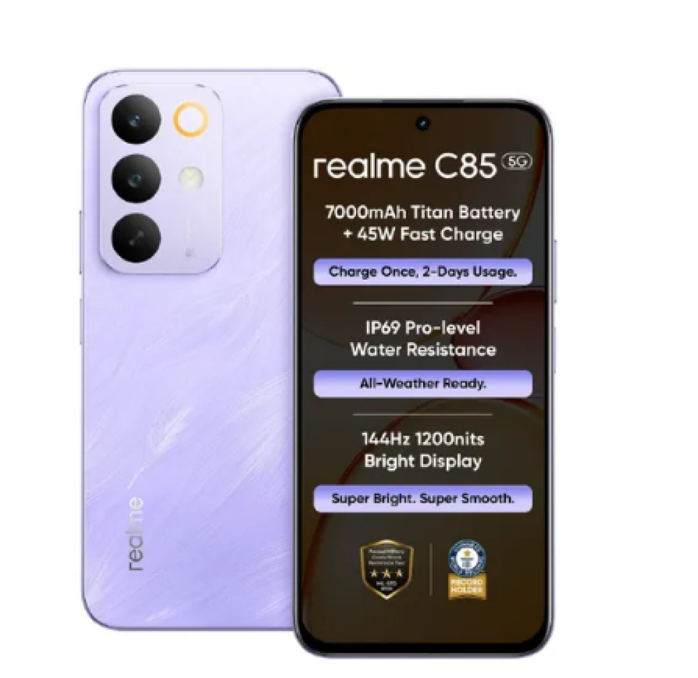 Image of realme C85 5G (4GB RAM, 128GB Storage) Parrot Purple