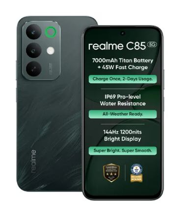 realme C85 5G 4GB RAM 128GB Storage Peacock Green