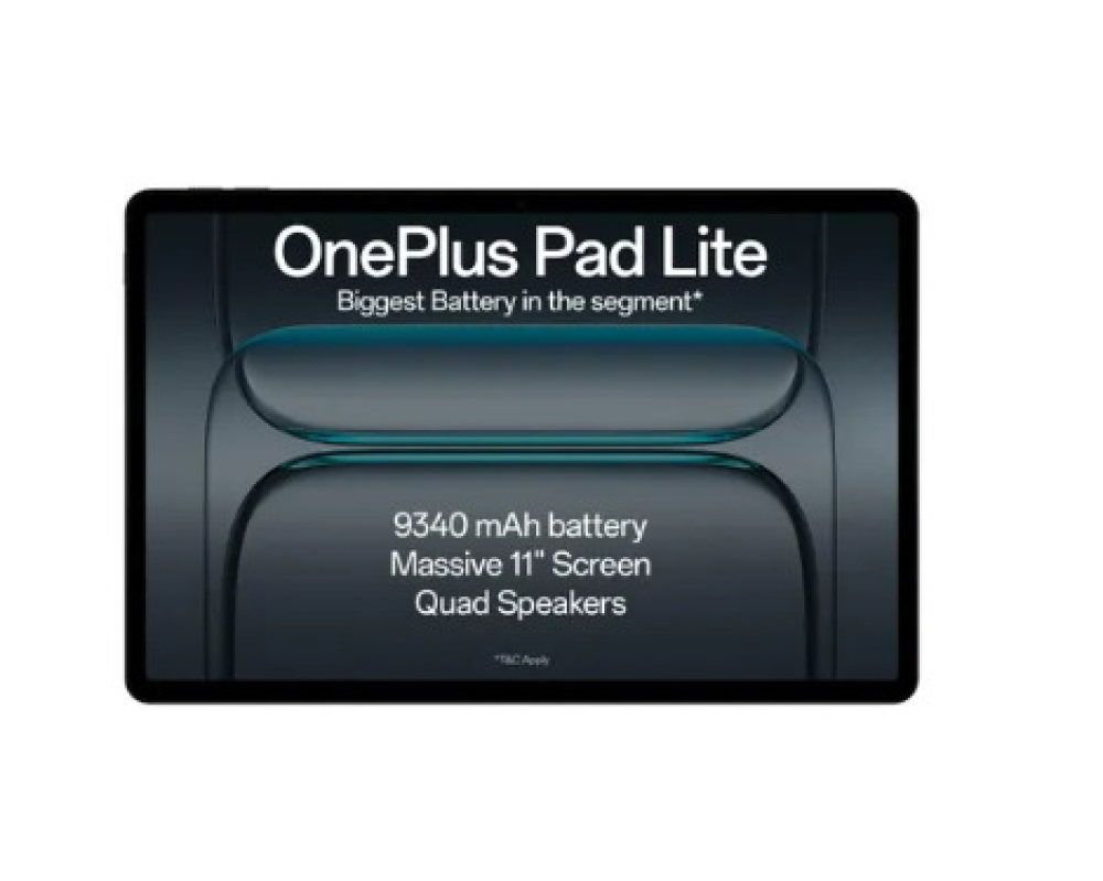 Image of OnePlus Pad Lite 11 Inch (27.94 cm) LCD Display/ MediaTek G100/ 8GB RAM + 128GB Storage/ 5MP Rear + 5MP Front Camera/ Oxygen OS 15.0.1/ Wi-Fi + Cellular (Aero Blue)