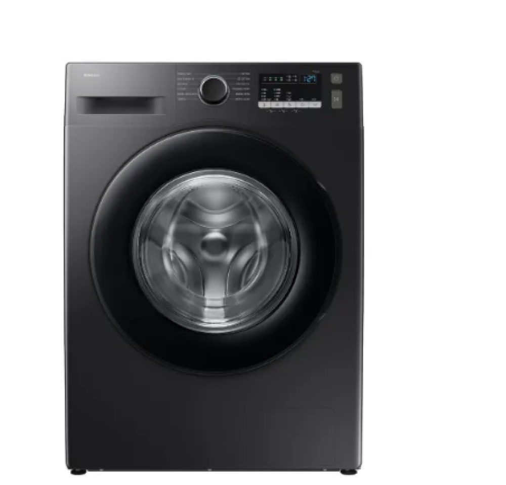 Image of Samsung 9 Kg 5 Star Fully Automatic Front Load Washing Machine | Hygiene Steam | Quick Wash | Drum Clean | StayClean Drawer | Smart Check (WW90FG4U04AB, Black)