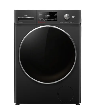 IFB 9 Kg Automatic Front Load Washing Machine with AI Technology  1400 RPM Speed  Power Steam  Wi-FiVoice Enabled Executive BXN 9014K Black