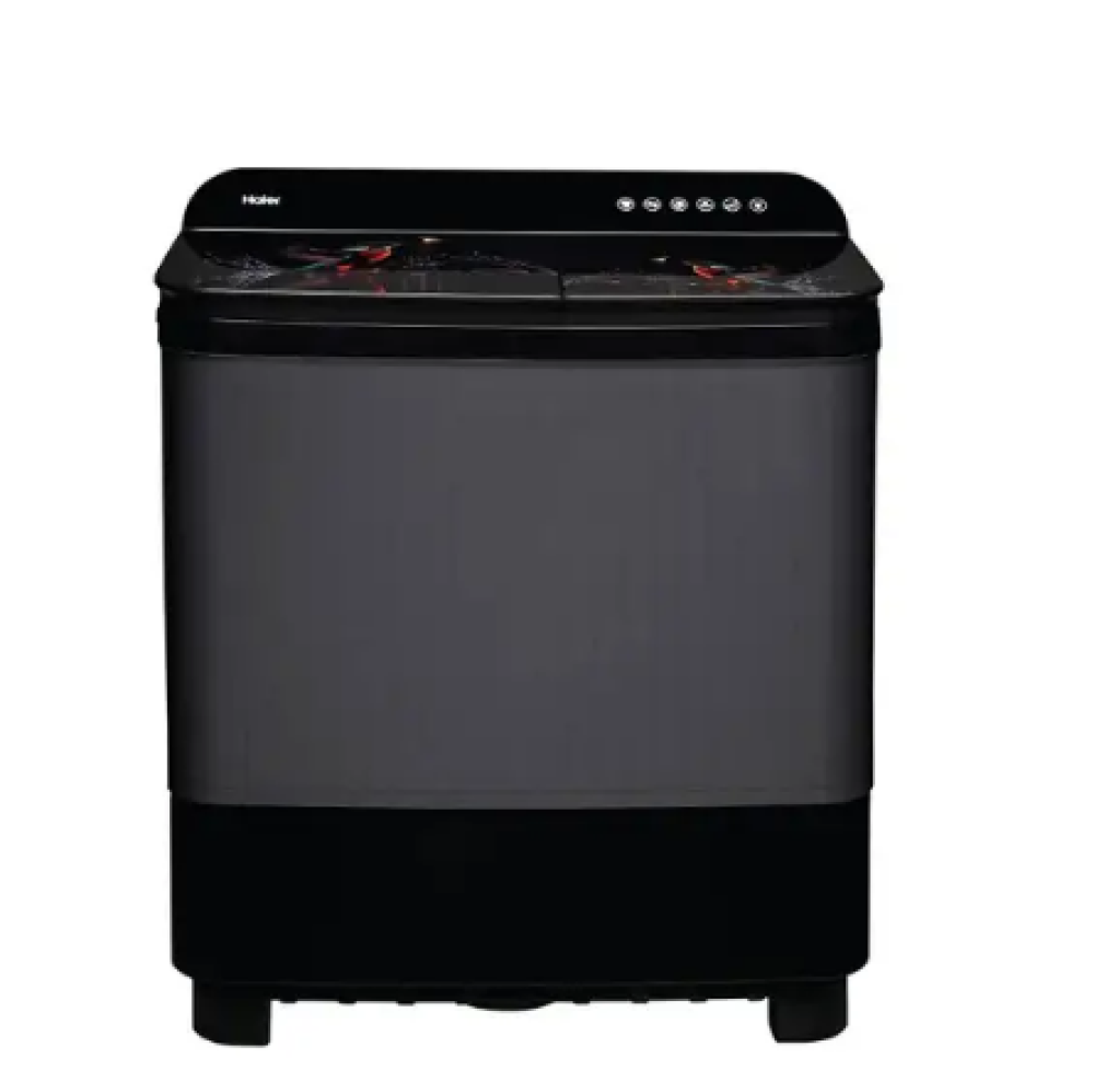 Image of Haier 11 Kg Semi Automatic Top Load Washing Machine With Anti Baterial Vortex Pulsator | Softfall Technology | Magic Filter (HTW110-178FLN,Black)