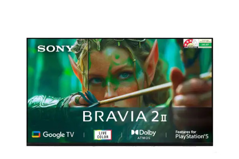 Sony BRAVIA 2 M2 Series 164 cm 65 Inch 4K Ultra HD LED Google TV - 4K Processor X1 HDR10HLG Dolby Atmos Chromecast Built-In K-65S25M2