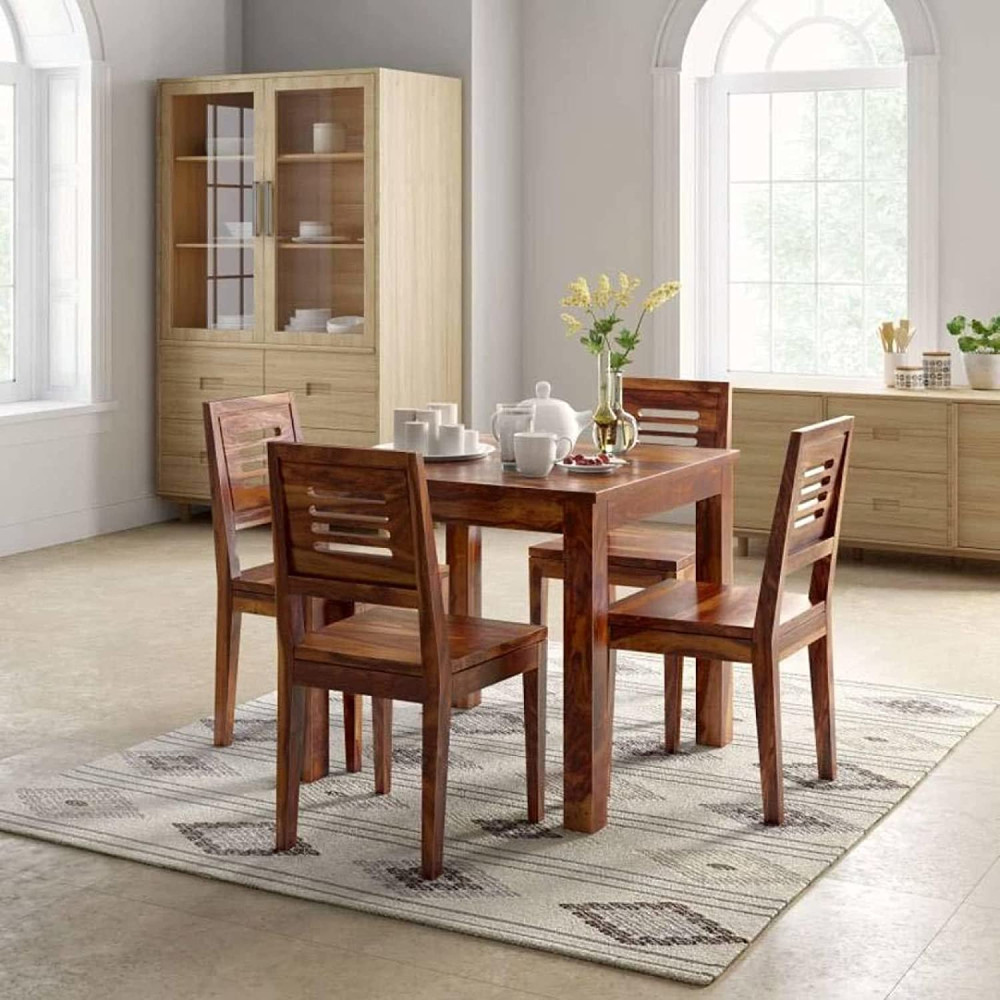 Image of Tahoe Sheesham Wood 4 Seater Dining Set