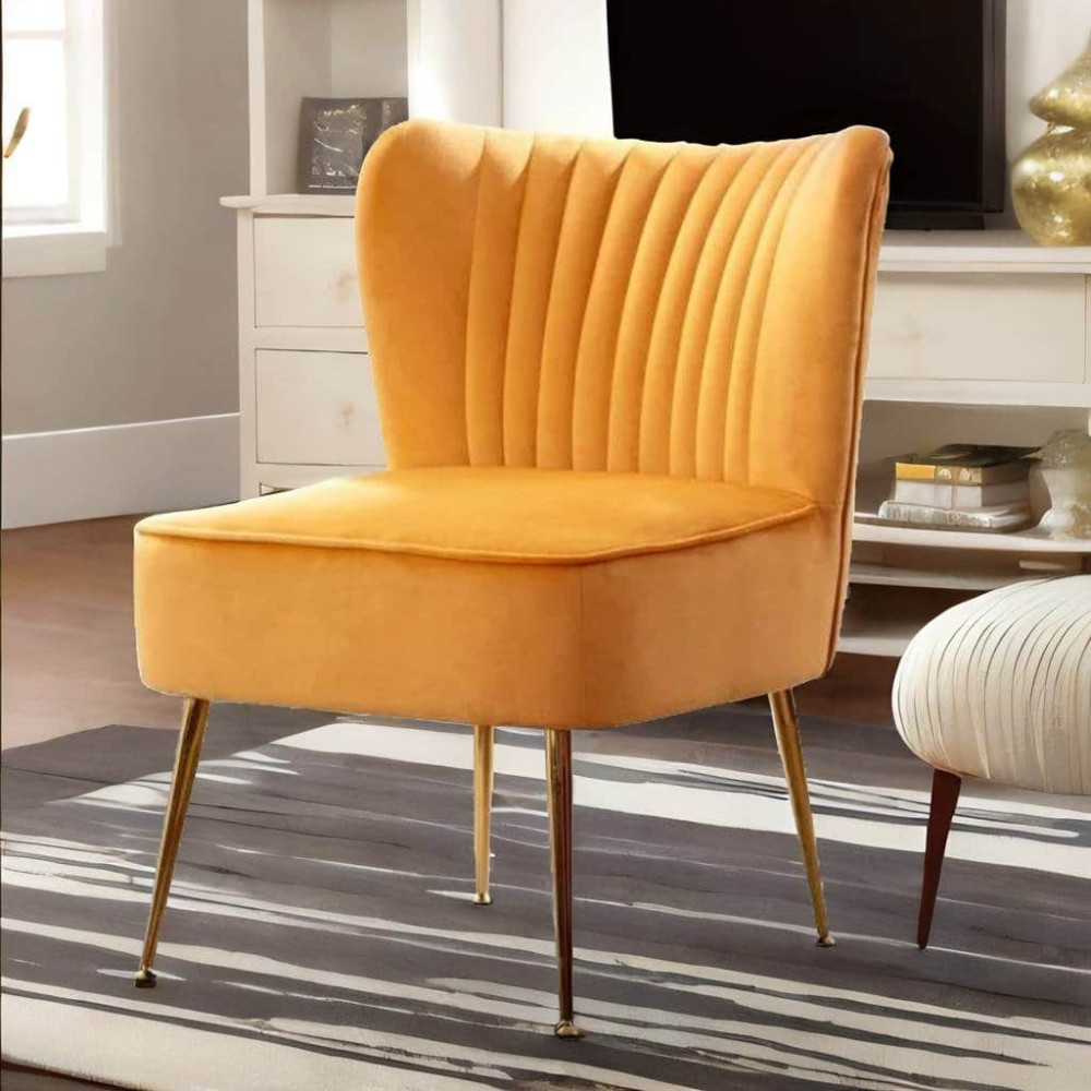 Image of Tauras Wing Back Velvet Chair